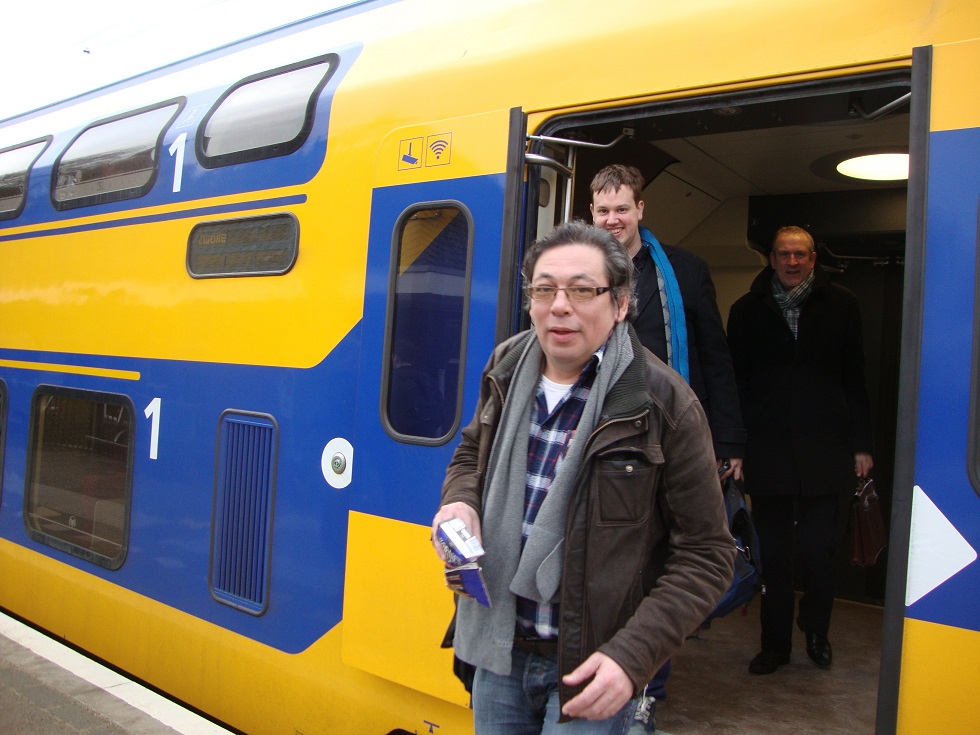 Aldo in de nieuwe Intercity