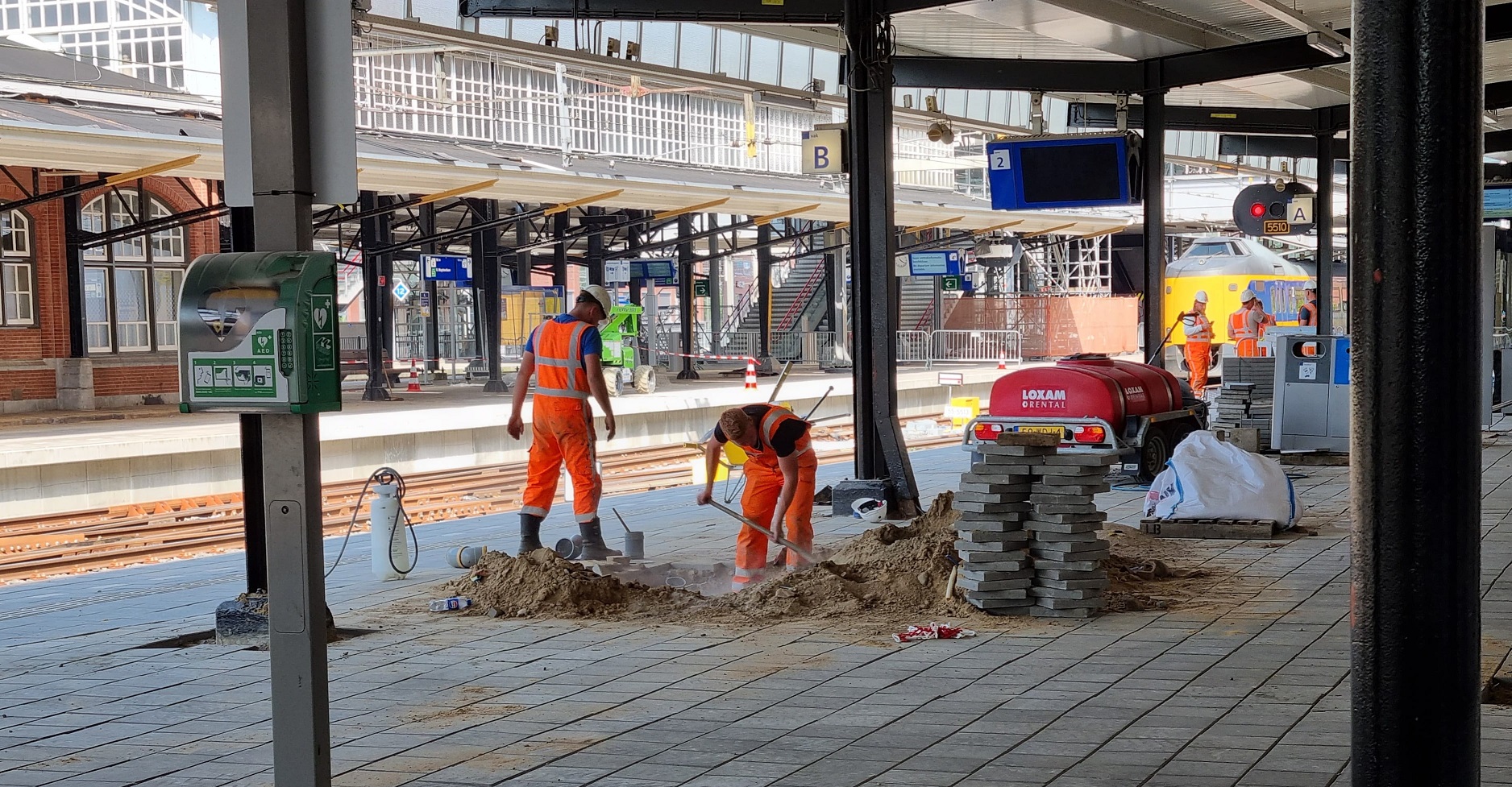 werkzaamheden aan het spoor