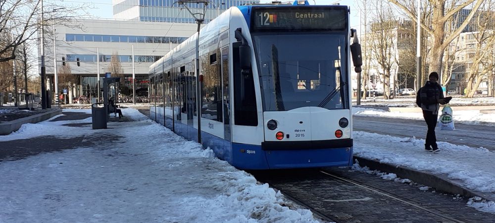 GVB in de sneeuw