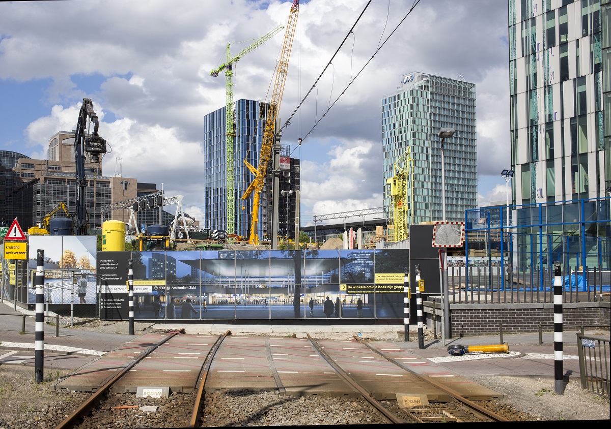 Amsterdam zuidas bouw