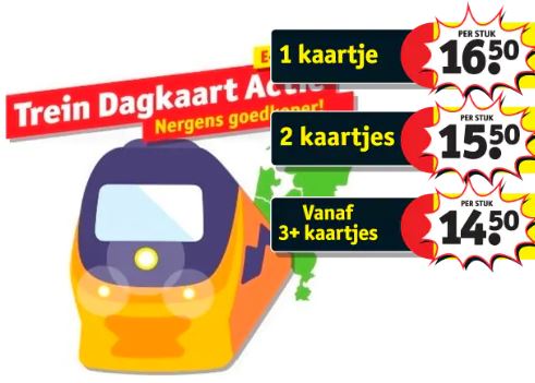 Geen treinkaartjes meer via Kruidvat en - Rover