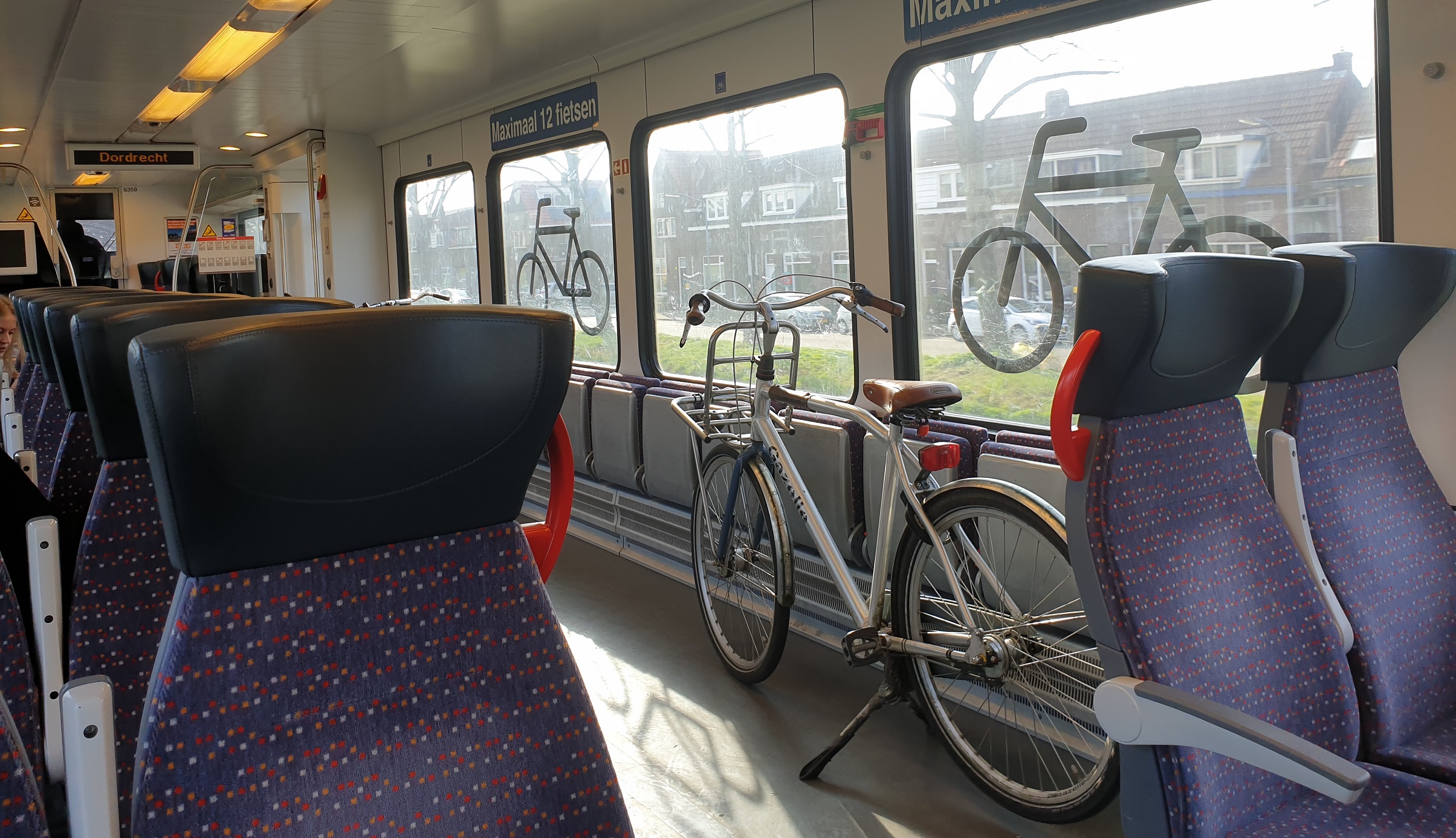 Fiets in trein