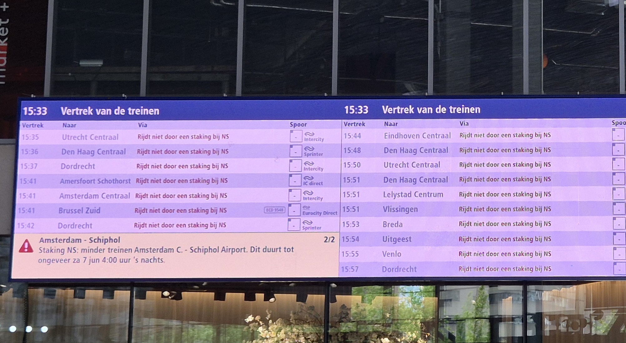 Rover pleit voor basisdienstregeling tijdens stakingen