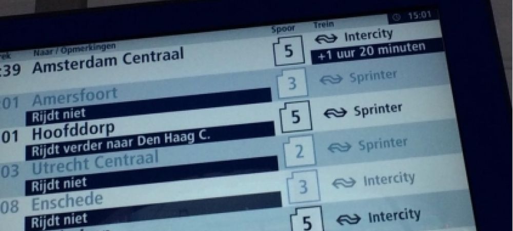 Reisinfo vertragingen