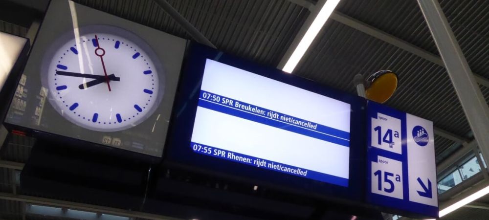 Trein rijdt niet