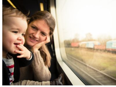 Kind in trein