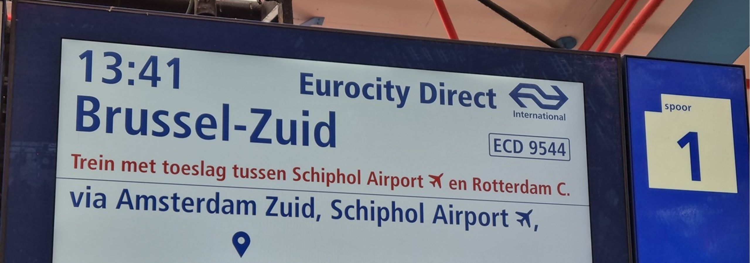 Info trein naar Brussel