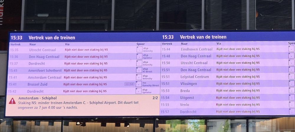 Staking bij NS