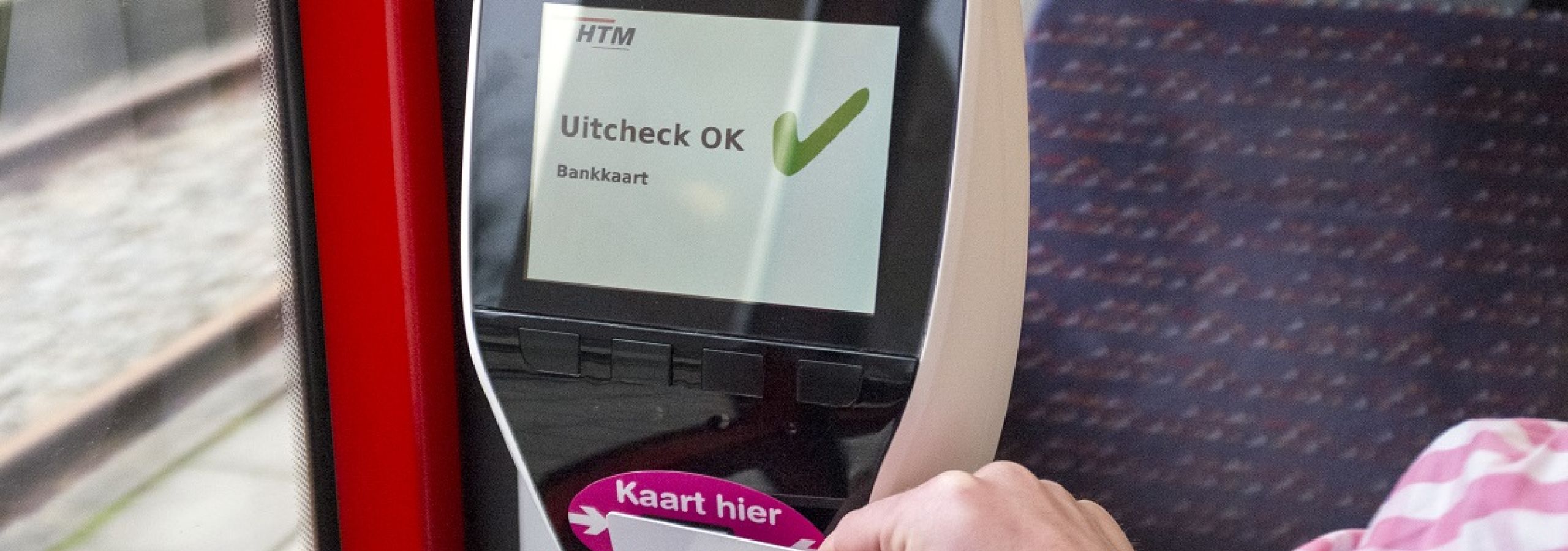 Uitchecken bankpas